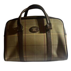 Vintage Burberry Khaki Nova Check Top Handle Handbag